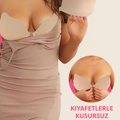 ASKISIZ STRAPLEZ MEME DİKLEŞTİRİCİ YAPIŞKAN SÜTYEN