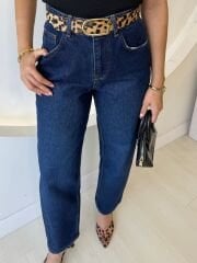 LEOPAR KEMERLİ MOM JEAN