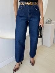 LEOPAR KEMERLİ MOM JEAN