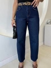LEOPAR KEMERLİ MOM JEAN