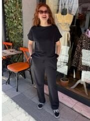 MODAL PİKE KUMAŞ EŞOFMAN TAKIMI
