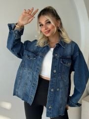 BELİ KEMER DETAYLI FİT KESİM KOT CEKET