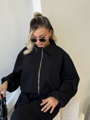 YAKALI İNCE BOMBER MONT