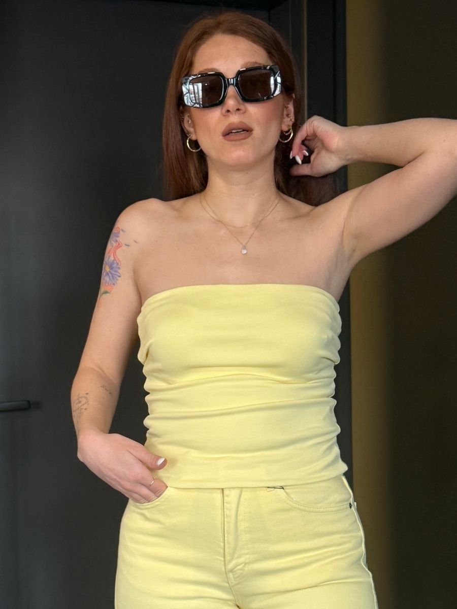 PAMUKLU STRAPLEZ BODY