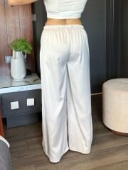 BELİ LASTİKLİ SATEN PANTOLON