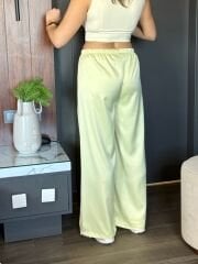 BELİ LASTİKLİ SATEN PANTOLON