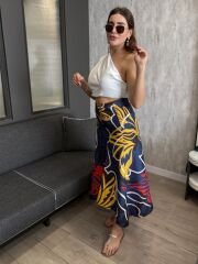 DESENLİ TASARIM MIDI ETEK