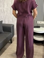 TENSEL KISA KOL CROP PANTOLON TAKIM