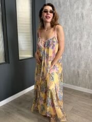 DESENLİ ÇİÇEKLİ ELBİSE