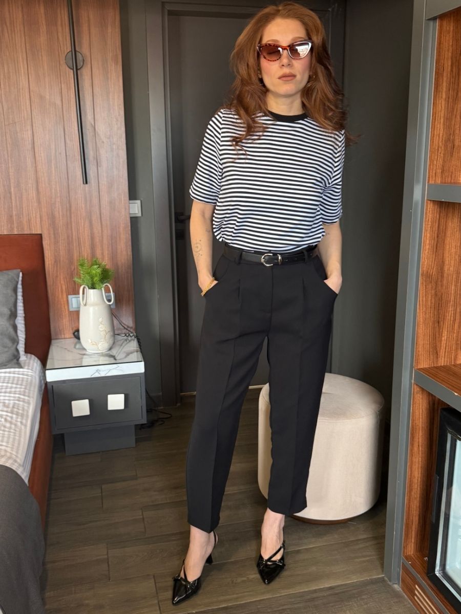 KEMERLİ HAVUÇ MODEL PANTOLON